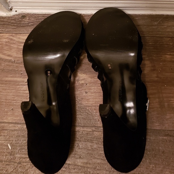 BCBGirls black open toe heels - Picture 4 of 4